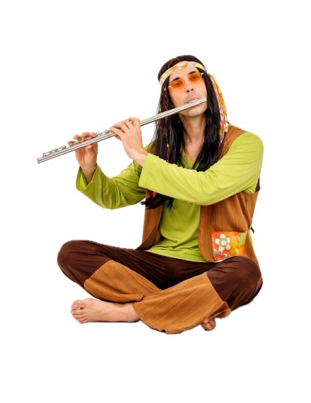 Costume Hippie Homme Taille L | Déguisements pour Adultes Le Roi du Carnaval